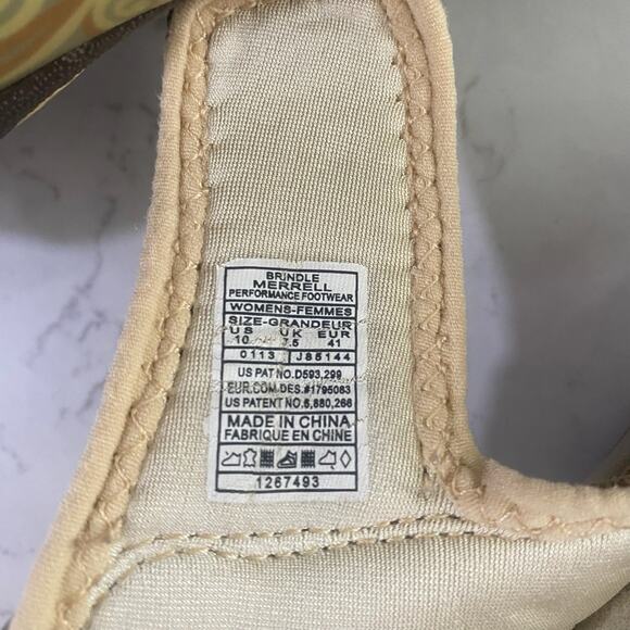 MERRELL Womens 10 Sandals Brown Shoe - Picture 7 of 8